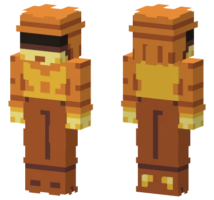 Yellow Deltarune Minecraft skin