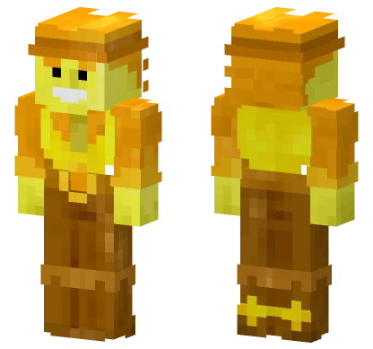 Yellow Deltarune Shaded Ver Minecraft skin