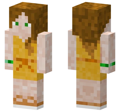 Yellow Dress Girl Minecraft skin
