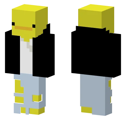 Yellow Duck Hat Minecraft skin