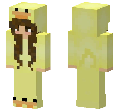 Yellow Duck Outfit Minecraft skin