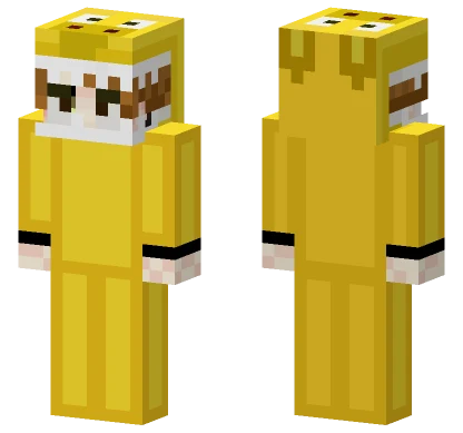 Yellow Gradient Hoodie Minecraft skin