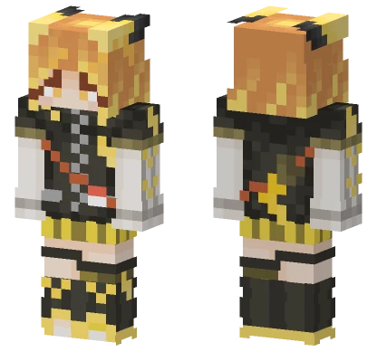 Yellow Haired Girl Minecraft skin