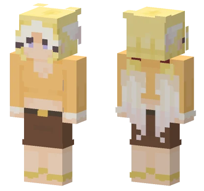 Yellow Haired Girl Minecraft skin