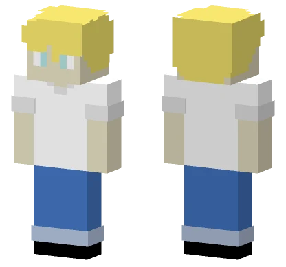 Yellow Haired Hero Minecraft skin