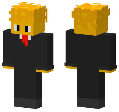 Yellow Hat Business Man Minecraft skin