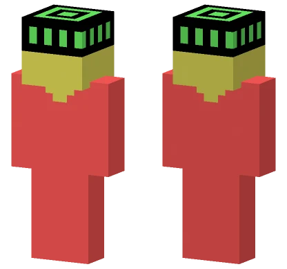 Yellow Hat Red Outfit Minecraft skin