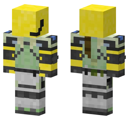 Yellow Hat Robot Minecraft skin