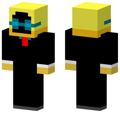 Yellow Headband Suit Minecraft skin