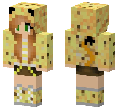 Yellow Hooded Girl Minecraft skin