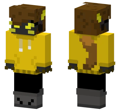 Yellow Hoodie Character Minecraft skin