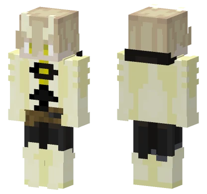 Yellow Horned Warrior Minecraft skin