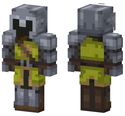 Yellow Knight Soldier Minecraft skin