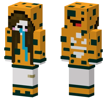 Yellow Leopard Print Minecraft skin