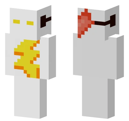 Yellow Lightning Bolt Minecraft skin