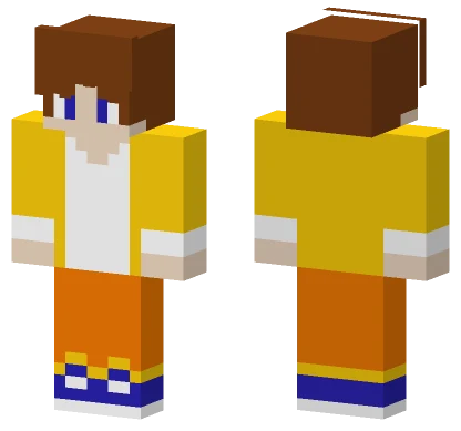 Yellow Overalls Girl Minecraft skin