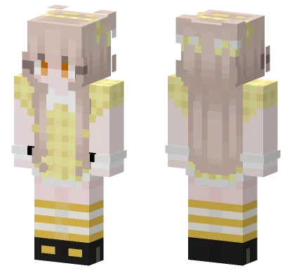 Yellow Picnic Dress Minecraft skin