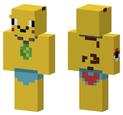 Yellow Pikachu Outfit Minecraft skin