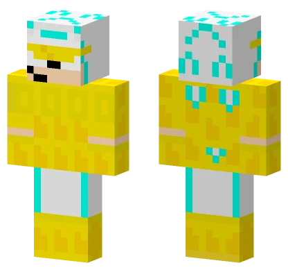 Yellow Raincoat Boy Minecraft skin