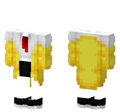 Yellow Raincoat With Skirt Minecraft skin