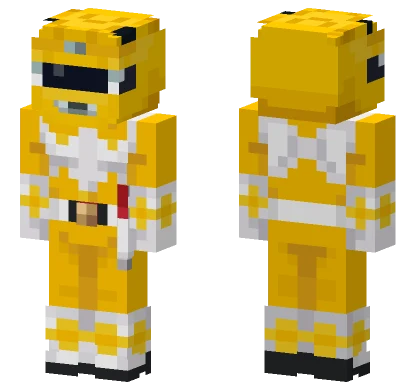 Yellow Ranger Power Rangers Minecraft skin