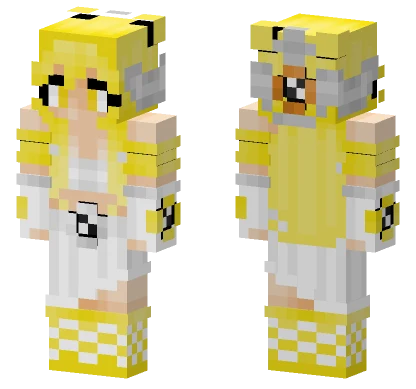 Yellow School Uniform Minecraft skin