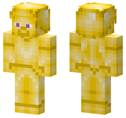 Yellow Steve Uninfected Minecraft skin