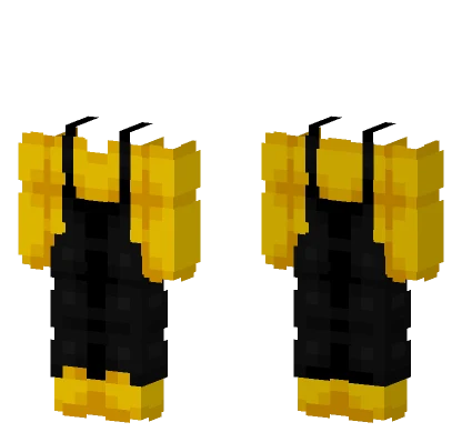 Yellow Sweater Black Overalls Minecraft skin