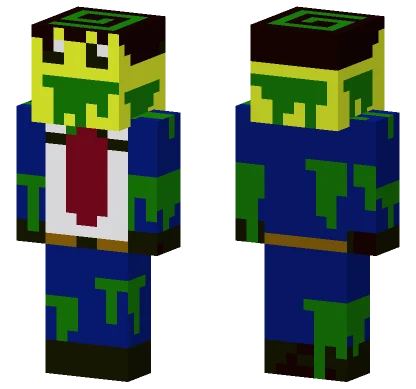 Yellow Swirl Hat Creature Minecraft skin