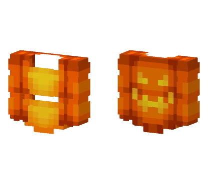 Yellow Top Pumpkin Coat Minecraft skin