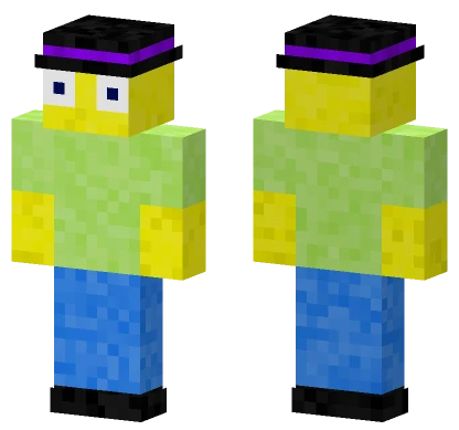Yellow Tophat Wizard Minecraft skin