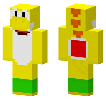 Yellow Yoshi Minecraft skin