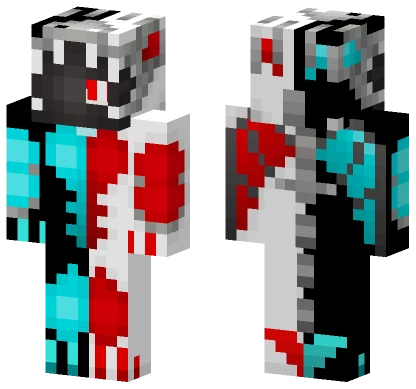 Ying Yang Fire Ice Dragon Minecraft skin