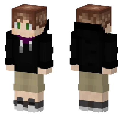 Yomikester238 Black Hoodie Minecraft skin