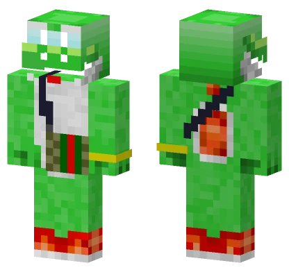 Yoshi With Drip Minecraft skin