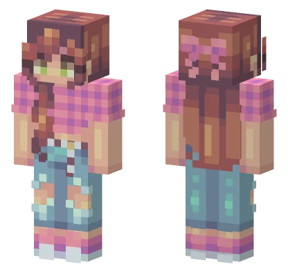 YouTube Channel Girl Minecraft skin
