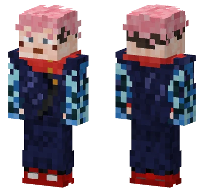 Yuji Itadori Divergent Fist Minecraft skin