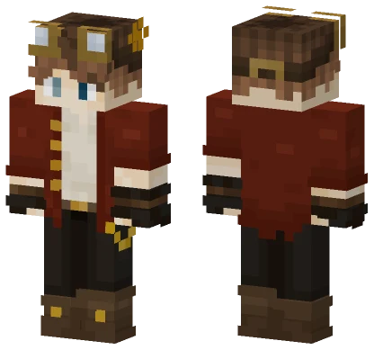Z3 S Red Overcoat Minecraft skin
