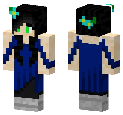 Zara Blue Outfit Minecraft skin