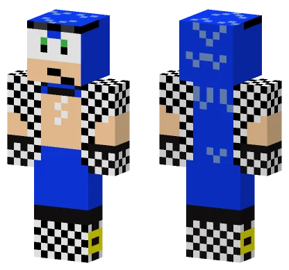 Zebra Sonic Minecraft skin