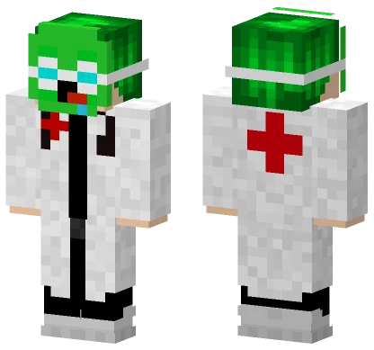 Zelenik Naukowiec Minecraft skin