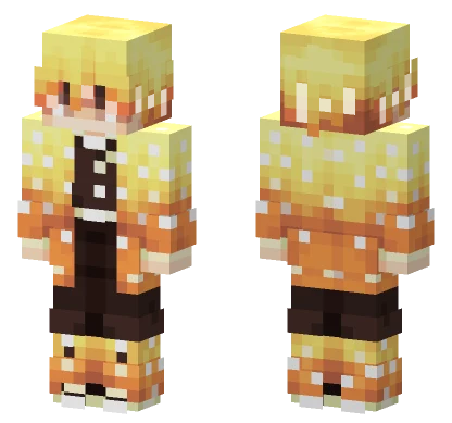 Zenitsu Agatsuma Minecraft skin