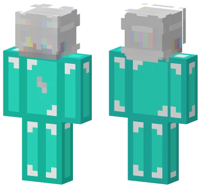 Zenxeiiskeppy White Robot Minecraft skin