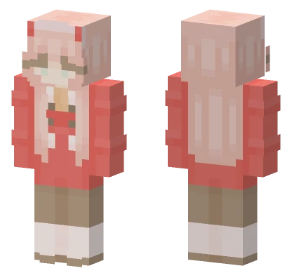 Zero Two Minecraft skin