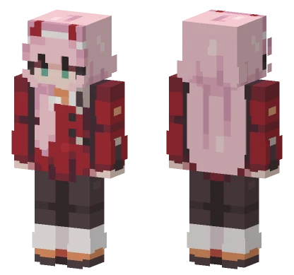Zero Two Minecraft skin