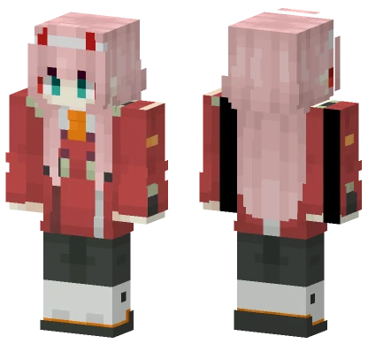 Zero Two Czajson Minecraft skin
