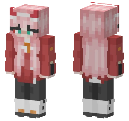 Zero Two Skin Minecraft skin