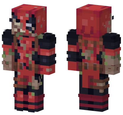 Zombie Deadpool Minecraft skin