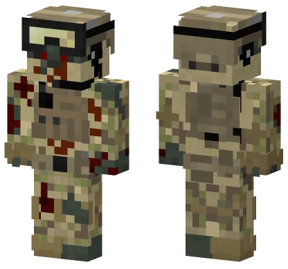 Zombie Desert Soldier 2.0 Minecraft skin