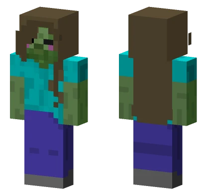 Zombie Girl Minecraft skin